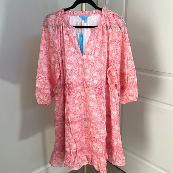 NWT Draper James Kellie Babydoll Dress in Pink Paisley - Picture 4 of 4